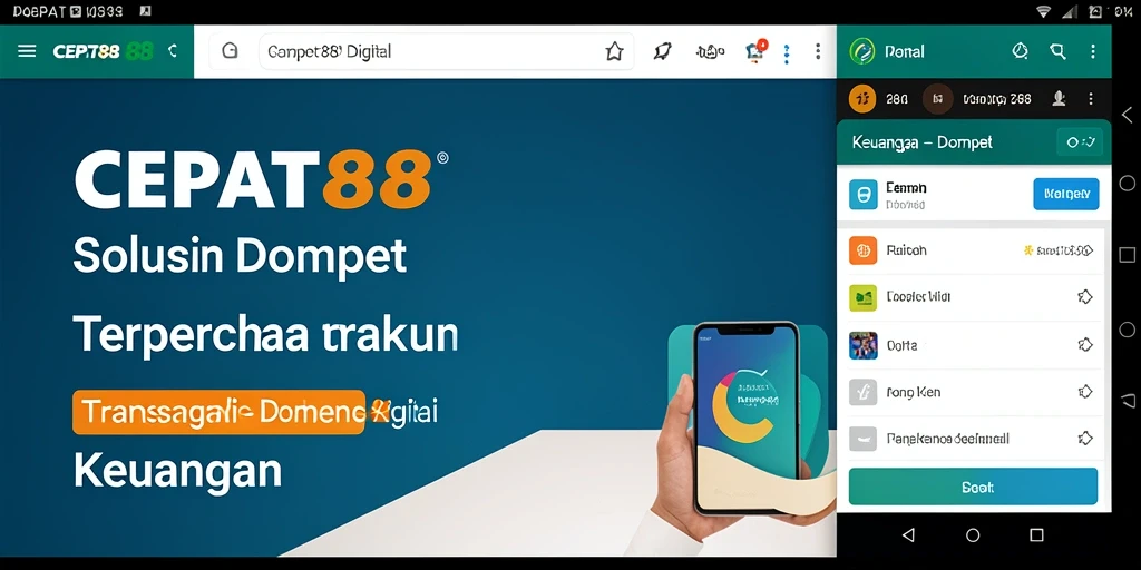 Antarmuka sederhana dan fungsional dari aplikasi CEPAT88.