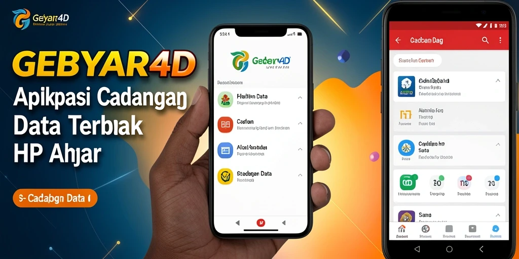 Tampilan antarmuka aplikasi GEBYAR4D untuk cadangan data yang mudah digunakan.