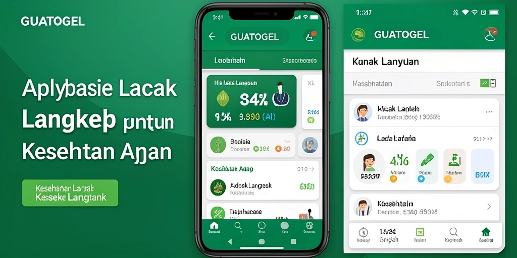 Tampilan antarmuka GUATOGEL yang intuitif dan informatif.