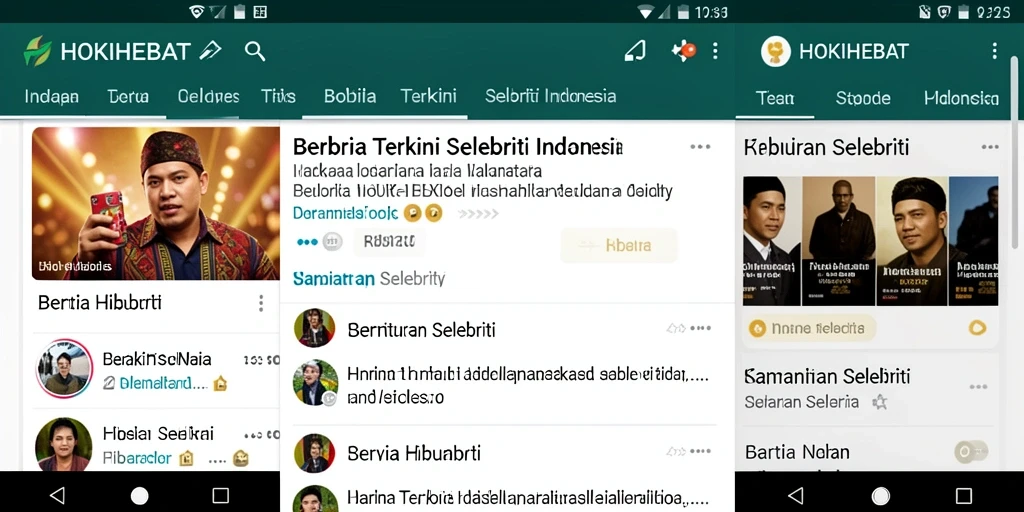 Tampilan antarmuka HOKIHEBAT yang modern dan informatif.