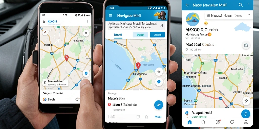 Antarmuka KOKO11 yang modern untuk navigasi mobil.