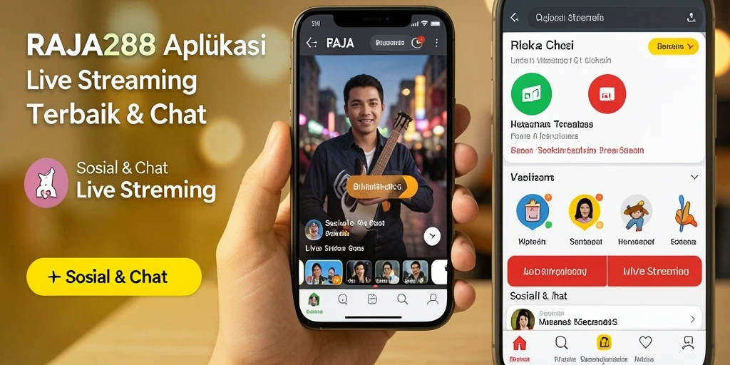 Tampilan antarmuka RAJA288 dengan fitur Live Streaming yang menarik dan interaktif.