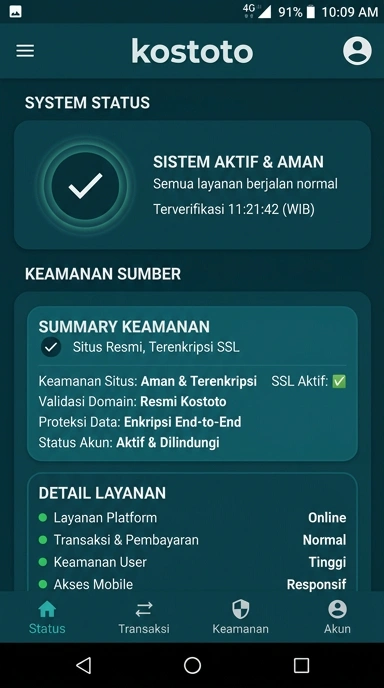 Kanal Resmi Kostoto untuk Pengguna Android